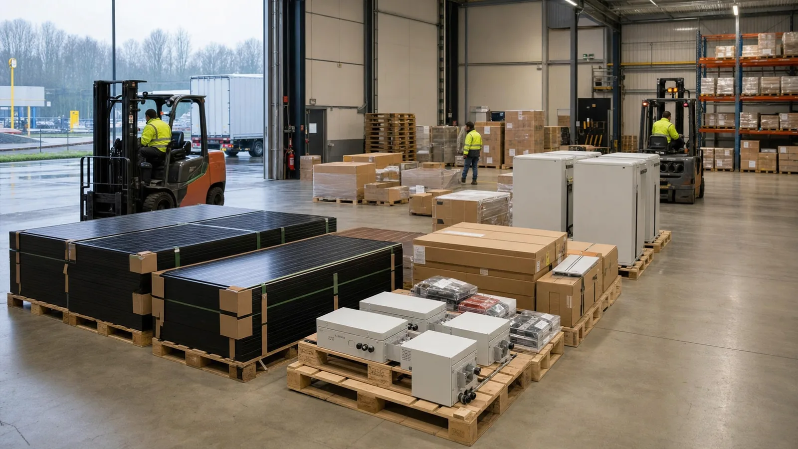 Distributor supply solar project reference in Benelux