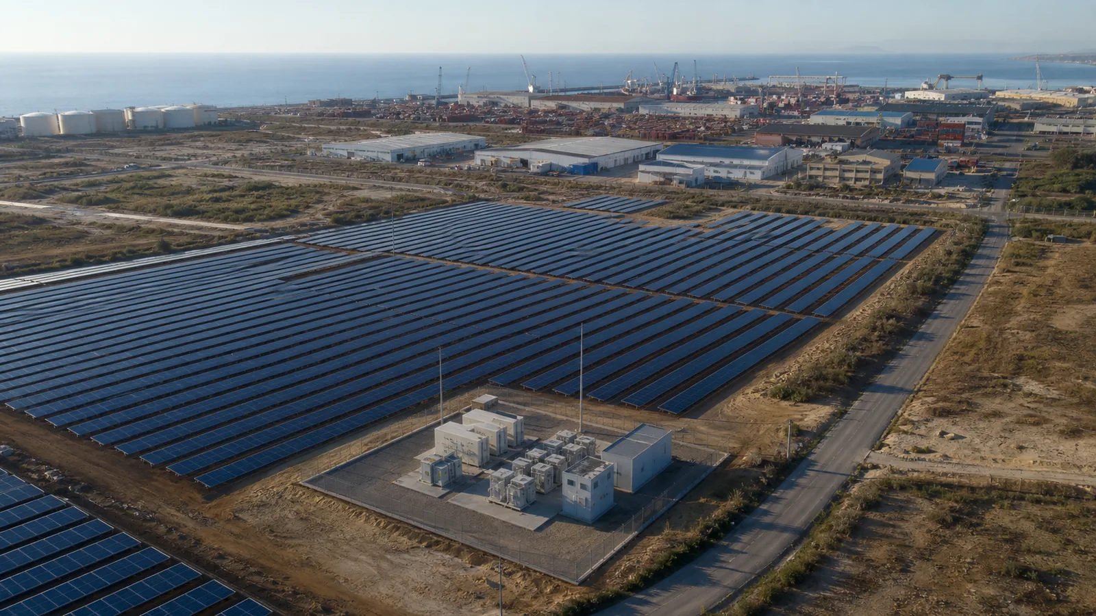Ground-mount PV solar project reference in Middle East