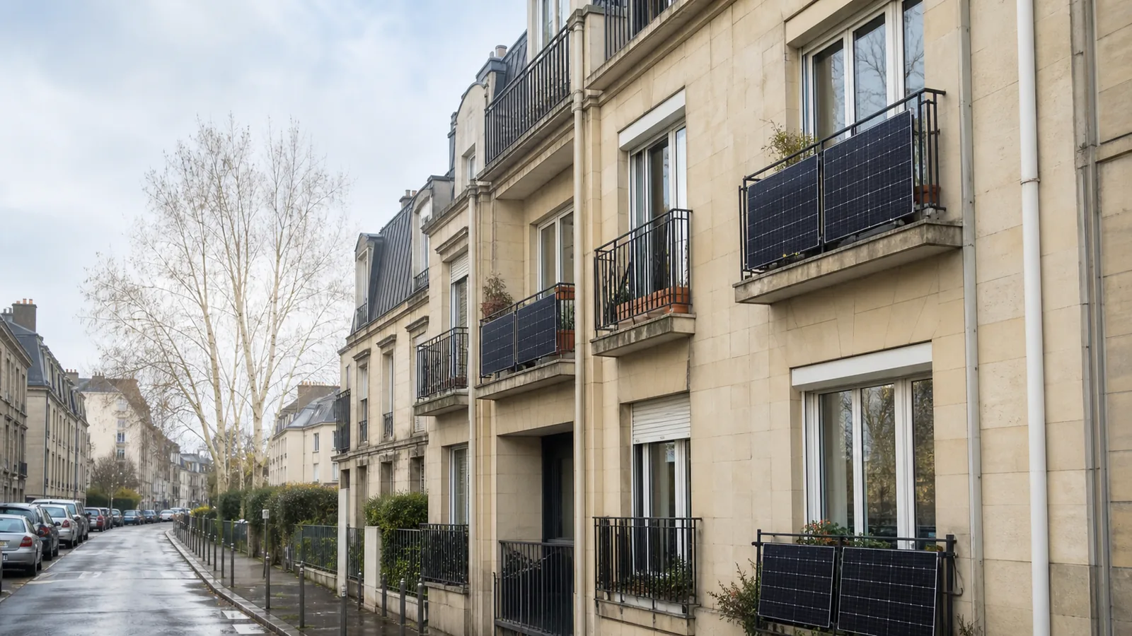 Urban residential PV project reference in Northern France