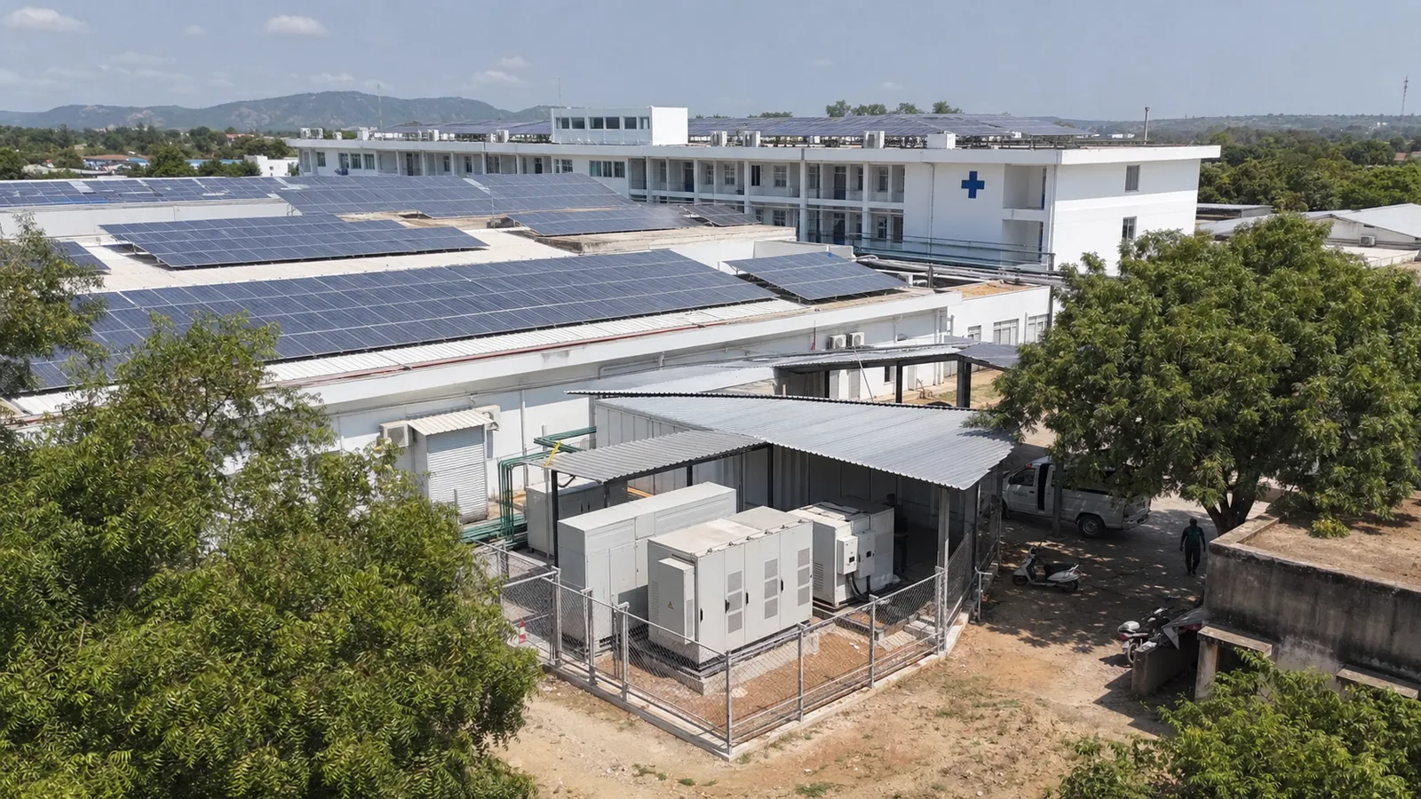 Healthcare backup solar project reference in East Africa